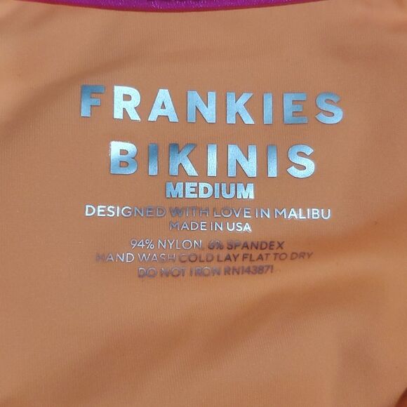 Frankies Bikinis Terry Monokini One Piece Medium - Picture 3 of 5